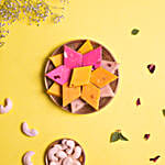Flavoured Kaju Katli in Double Peacock Box 500 gms