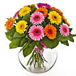 Flowers Of Paradise Gerberas Vase