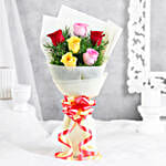 Mixed Love 6 Roses Bunch