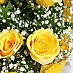 Sunshine Surprise 6 Yellow Roses Bunch