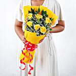 Sunshine Surprise 6 Yellow Roses Bunch