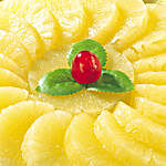 Fresh & Creamy Pineapple Cake Eggless- Half Kg