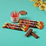 Chocwich Brown Chocolates & Festive Candle Combo