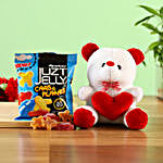Heart Teddy Bear With Juzt Jelly Candy