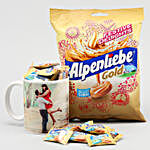 Personalised Mug & Alpenliebe Gold Combo