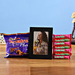 Personalised Photo Frame With Bubblegum & Candies