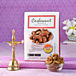 Chhappan Bhog Masala Cashews Pack & Brass Kerala Deep