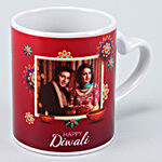 Personalised Diwali Special Heart Handle Mug