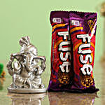 Cadbury Fuse Chocolate Bars & Silver Ganesha Idol Combo