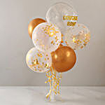 Shining Congratulations Balloon Bouquet for Him