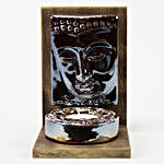 24 Carat Gold Plated Coin Free With Face Of Buddha Tealight Holder