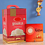 Happy Karwa Chauth Table Top With Rasgulla