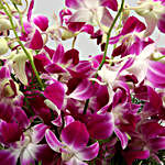 Beautiful Purple Orchids Box Arrangement