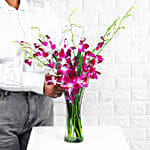 Vibrant Purple Orchid Flower Bunch