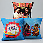 Diwali Special Personalised Cushion Set Of 3