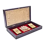 24 Carat Gold Foil Lakshmi Ganesha Pooja Box
