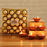Ferrero Rocher Chocolates With Festive Diyas