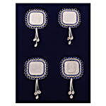 Square Silver Coins- Pack Of 4