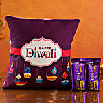 Festive Diwali Cushion Cadbury Crackle