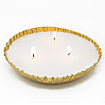 Gold Benaras Urli Style Candle