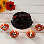 Clay Diyas Chocolate Truffle Cake Eggless 1 Kg