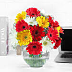 Classy Mix Of Gerbera Floral Arrangement