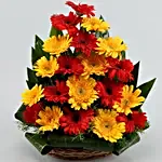 Beautiful Red & Yellow Gerberas Arrangement