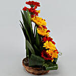 Beautiful Red & Yellow Gerberas Arrangement