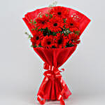 Red Elegance Gerbera Bouquet