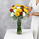 Scintillating Floral Mix Vase