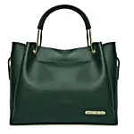 Bagsy Malone Green Stylish Tote Handbag