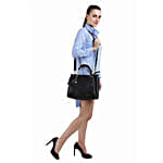 Bagsy Malone Women's Tote Combo Bag- Black