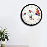 Butterflies Say Be Mine Personalised Wall Clock