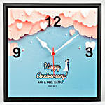 Cloud Nine Personalised Wall Clock For Anniversary