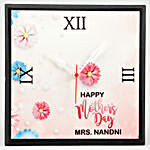 Happy Mothers Day Personalised Floral Wall Clock