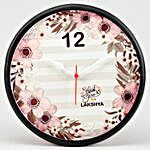 Lilac Dreams Personalised Wall Clock