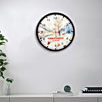 Memories Of First Snow Personalised Wall Clock