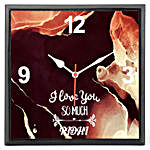 Personalised I Love You So Much Wall Clock