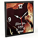 Personalised I Love You So Much Wall Clock