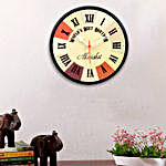 Vintage Nautical Personalised Wall Clock