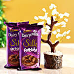 Rose Quartz Wish Tree & Cadbury Silk Bubbly