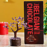 Amethyst Wish Tree & Amul Belgian Milk Chocolate