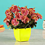 Artificial Spray Carnations Vase