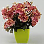 Artificial Spray Carnations Vase