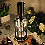 Wine Bottle LED Night Lamp (Hollow Iron)