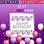 Special Birthday Decoration Kit- Pink Purple & Silver