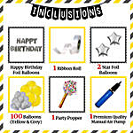 Special Birthday Decoration Kit- Yellow & Grey