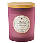 Veedaa Wild Violet & Bergamot Scented Candle Jar