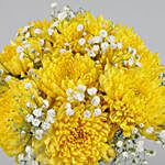 Blissful Yellow Chrysanthemums Vase