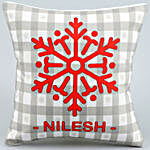 Personalised Snow Flake Cushion
